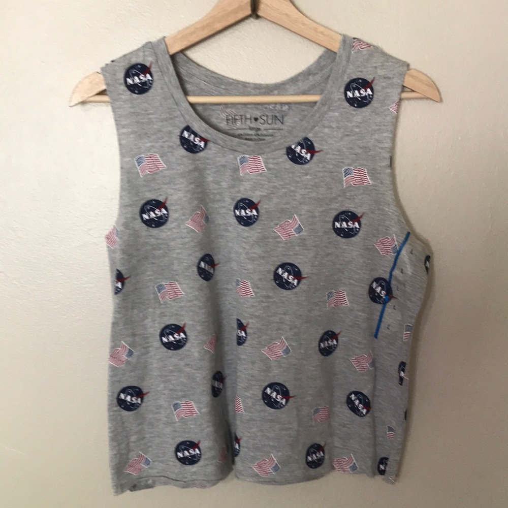 NEW Fifth Sun Flag NASA‎ Tank Top